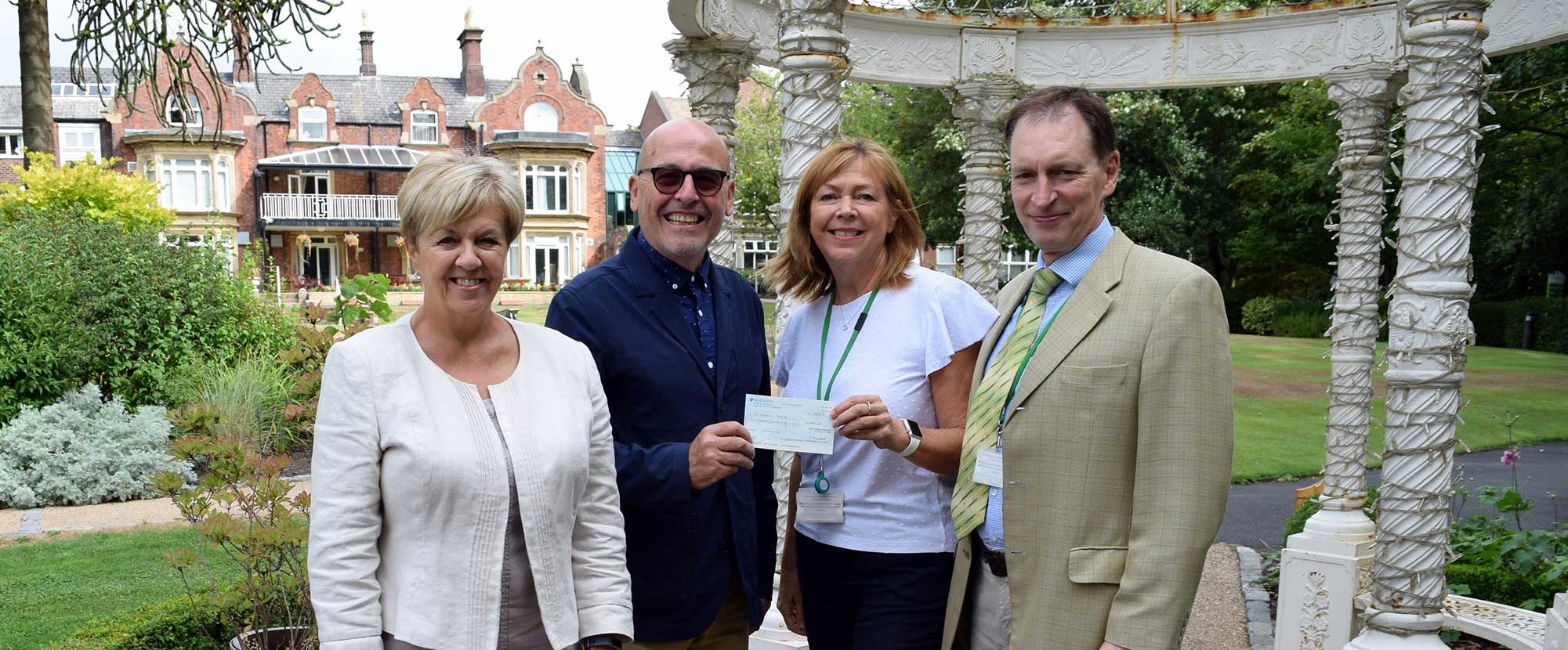 Former South Ribble mayor and mayoress Mick and Carole Titherington with St Catherine’s Hospice chief executive Stephen Greenhalgh and the charity’s director of community and income, Lorraine Charlesworth