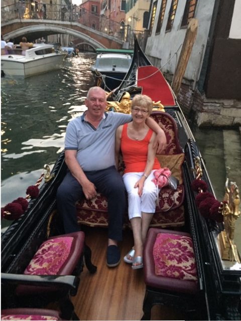 Lottery winners Steve and Diana Crew in Venice