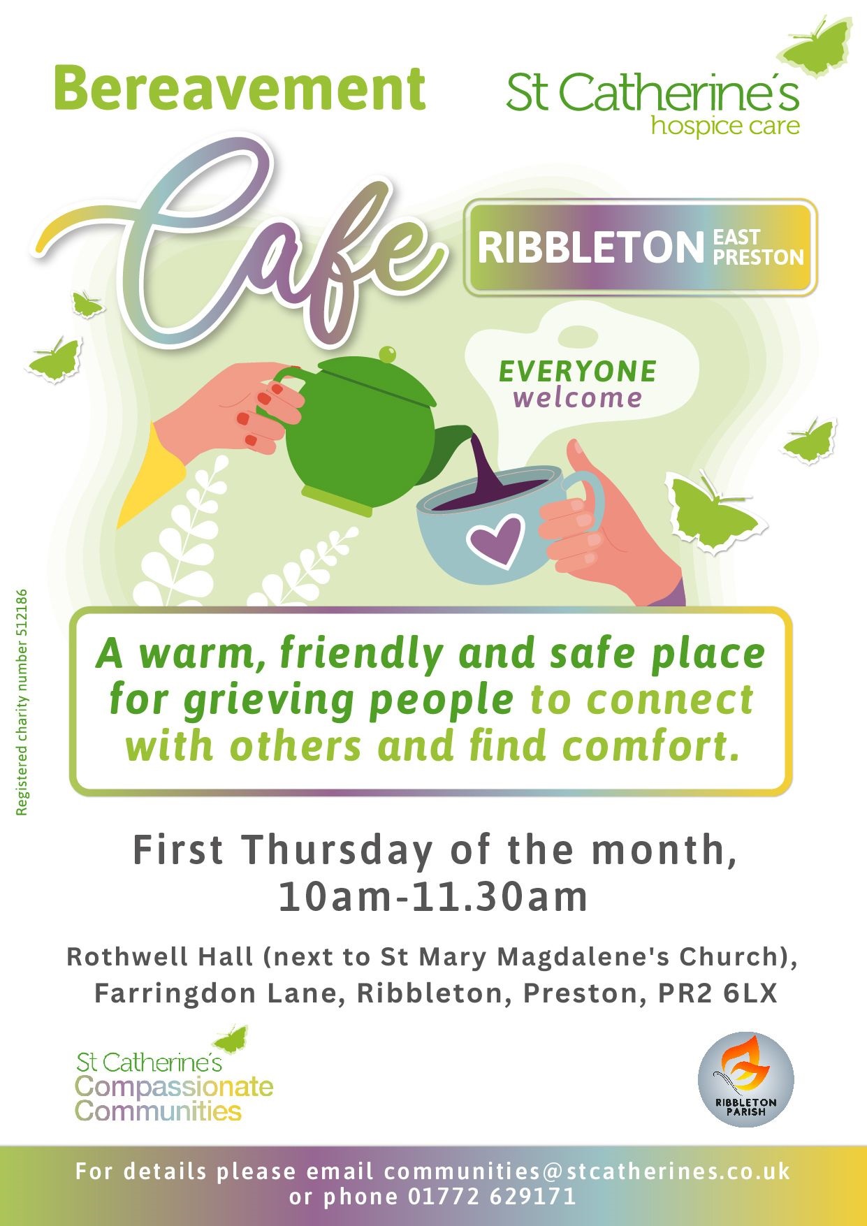 Ribbleton Bereavement Cafe - first Thurs of the month AM