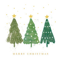 Three Trees Christmas Cards