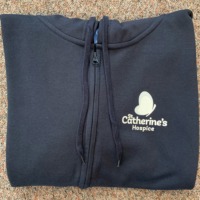 St Catherine's Navy Hooded Zip Up
