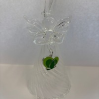St Catherine's Hospice Glass Angel Decoration